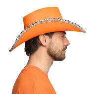 Cowboyhoed Spark Oranje  - Koningsdag - Volwassenen 