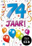 Verjaardagskaart - That Funny Age - 74 jaar - met Envelop