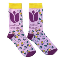 Sokken - Love From Holland - Roze 