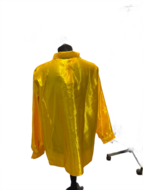 Tweedekans - zo goed als nieuw - Ruches Blouse Geel Satijn - maat 56