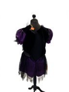 Tweede kans - Nieuw - Heksenjurk - spider - kort model - zwart - paars