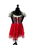 Tweedehands &amp;#x2013;  Traditioneel Duitse Dameskleding-  Maat 36 - Rood