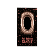 Cijferkaars Folie Ballon Vorm - Ros&eacute; - 0