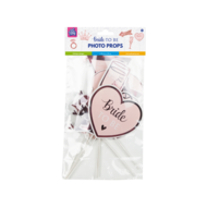 Bride to be Photobooth Set - Ros&eacute; - 8 stuks