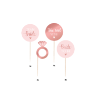 Bride To Be  - Cocktail Prikkers - Ros&eacute; - 16 stuks