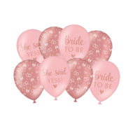Bride To Be  Ballonnen - Ros&eacute; - 8 stuks