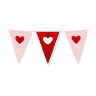 Love Vlaggenlijn - Valentijn  - Rood-Roze - 10 meter