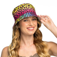 Bucket Hat - Neon Panterprint - UV- Volwassenen