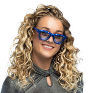 LED Partybril - Blink - Bauw- Volwassenen 