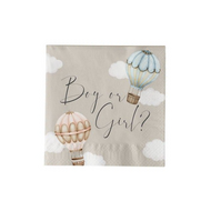 Servetten - Baby Balloons - Gender Reveal - 20 stuks