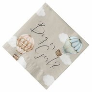 Servetten - Baby Balloons - Gender Reveal - 20 stuks