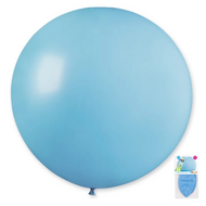 Topballon Latex - Baby Blauw - 80 cm 