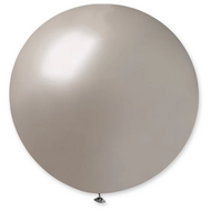 Topballon Latex - Metallic Zilver  - 80 cm 