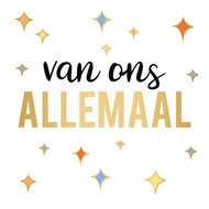 Wenskaart Daisy XL - Van Ons Allemaal - met Envelop
