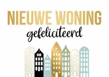 Wenskaart Daisy - Nieuwe Woning Gefeliciteerd