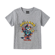 T-shirt Grijs  - Holland - Stay Cool - Katoen - Kinderen