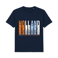 T-shirt Blauw - Holland Discover - Katoen - Heren