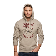 Hoodie Beige - Holland Bike Nation - Katoen - Volwassenen