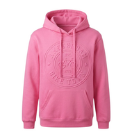 Hoodie Roze Embossed - Amsterdam Bike Town - Katoen - Volwassenen