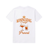 T-shirt - Koningsdag  - Oranje - Rugprint - Dames
