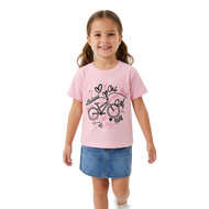 T-shirt Roze - Holland - Fiets  - Katoen - Kinderen