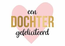 Wenskaart Daisy - Een Dochter Gefeliciteerd - met Envelop