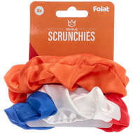 Oranje - Rood-wit-blauw  Scrunchie Koninsdag - 2 stuks -  Haaraccessoires