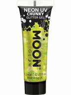 Moon Glow - Neon UV Chunky Glitter Gel - Geel 12 ml