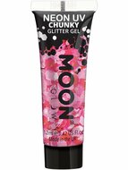 Moon Glow - Neon UV Chunky Glitter Gel - Roze - 12 ml