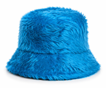 Bucket Hat Pluche - Turquoise - Volwassenen