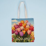 Holland Souvenir Tas - Katoen - Bright Tulips