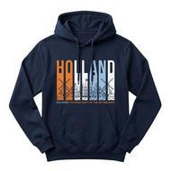 Hoodie Blauw - Holland Discovery  - Katoen - Volwassenen