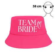 Bucket Hat - Team Bride - Roze - Volwassenen