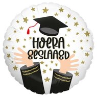 Folieballon - Hoera Geslaagd - 43 cm - Helium- en Luchtvulling