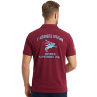 1st Airborne Division Polo &ndash; Geborduurde Pegasus &ndash; Maroon 