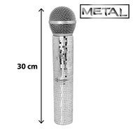 Microfoon Playbackshow - Karaoke - Disco - Zilver