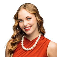 Parelketting Marilyn Wit - Jaren 20 Great Gatsby