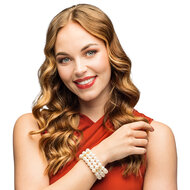 Armband Gemma - Wit - Jaren 20 Great Gatsby
