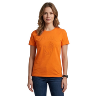 Holland  T-shirt Embossed Oranje - Leeuw EK/WK  - Volwassenen