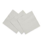 Papieren Servetten Zilver &ndash; 20 Stuks &ndash; 33x33 cm &ndash; 3-Laags