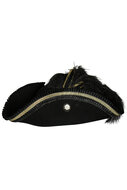 Luxe Piratenhoed - Pirate Jack met Gouden Details - Volwassenen