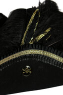 Luxe Piratenhoed - Pirate Jack met Gouden Details - Volwassenen