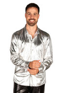 Blouse Zilver - Shining Star - Jaren 80 en 90 Disco - Heren