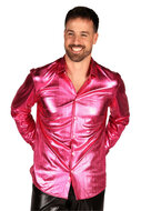 Blouse Roze - Shining Star - Jaren 80 en 90 Disco - Heren