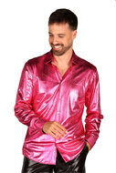 Blouse Roze - Shining Star - Jaren 80 en 90 Disco - Heren