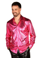 Blouse Roze - Shining Star - Jaren 80 en 90 Disco - Heren