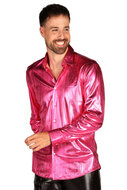 Blouse Roze - Shining Star - Jaren 80 en 90 Disco - Heren