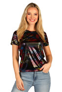 T-shirt Disco Party Queen Zwart - Jaren 80 &amp; 90