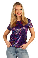 T-shirt Disco Party Queen Paars - Jaren 80 &amp; 90