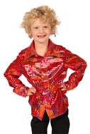 Shirt Disco Rood - Jaren 80 &amp; 90 - Kinderen